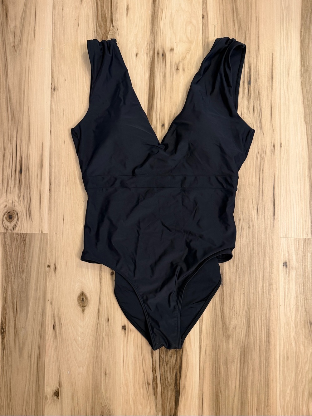 Summersalt Backflip Classic Black V-Neck One-Piece Swimsuit